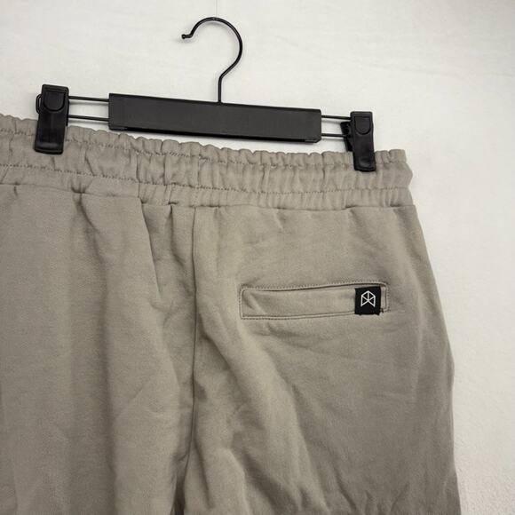 Rawgear Sweatpants Men's Medium Gray Embroidered Spellout Cuffed Joggers Gym NEW - Picture 7 of 9